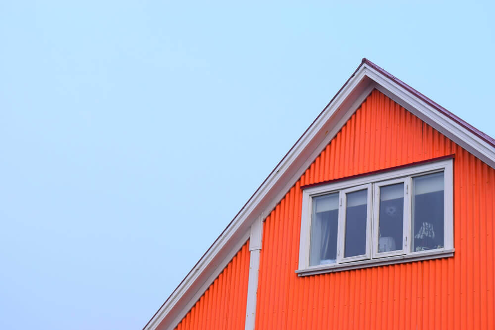 Exterior Of A Red House